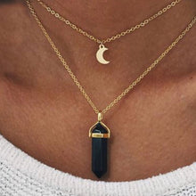 Load image into Gallery viewer, LAYERED MOON NECKLACE
