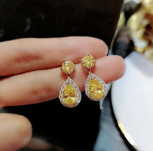 Load image into Gallery viewer, Big Drop Crystal Earrings

