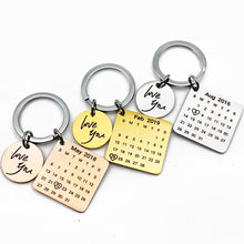 Load image into Gallery viewer, PERSONALIZED CALENDAR KEYCHAIN
