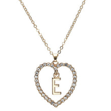 Load image into Gallery viewer, Heart Letter Necklace
