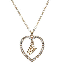 Load image into Gallery viewer, Heart Letter Necklace
