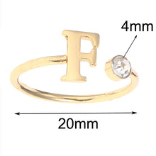 Load image into Gallery viewer, INITIAL BIRTHSTONE RING
