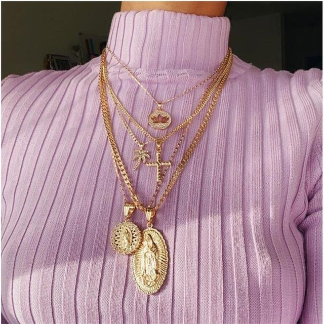 Coco Multilayered Gold Necklace
