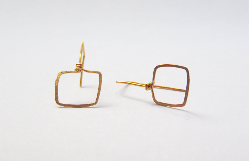Modern Minimalist Dangler Earrings Shapes - Square